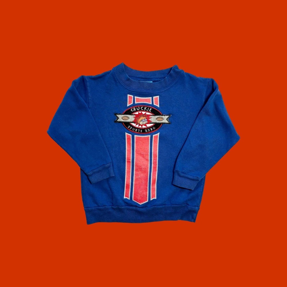 Vintage‎ Rugrats Chuckie Sports Hero Crewneck Sweatshirt, Size 4T